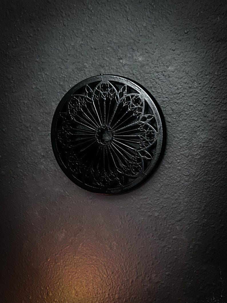 Gothic Wall Art Wall Hanging Rosette Decor