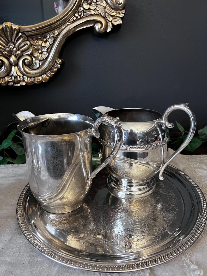 Vintage Ornate silver plated tea set - 4 Piece