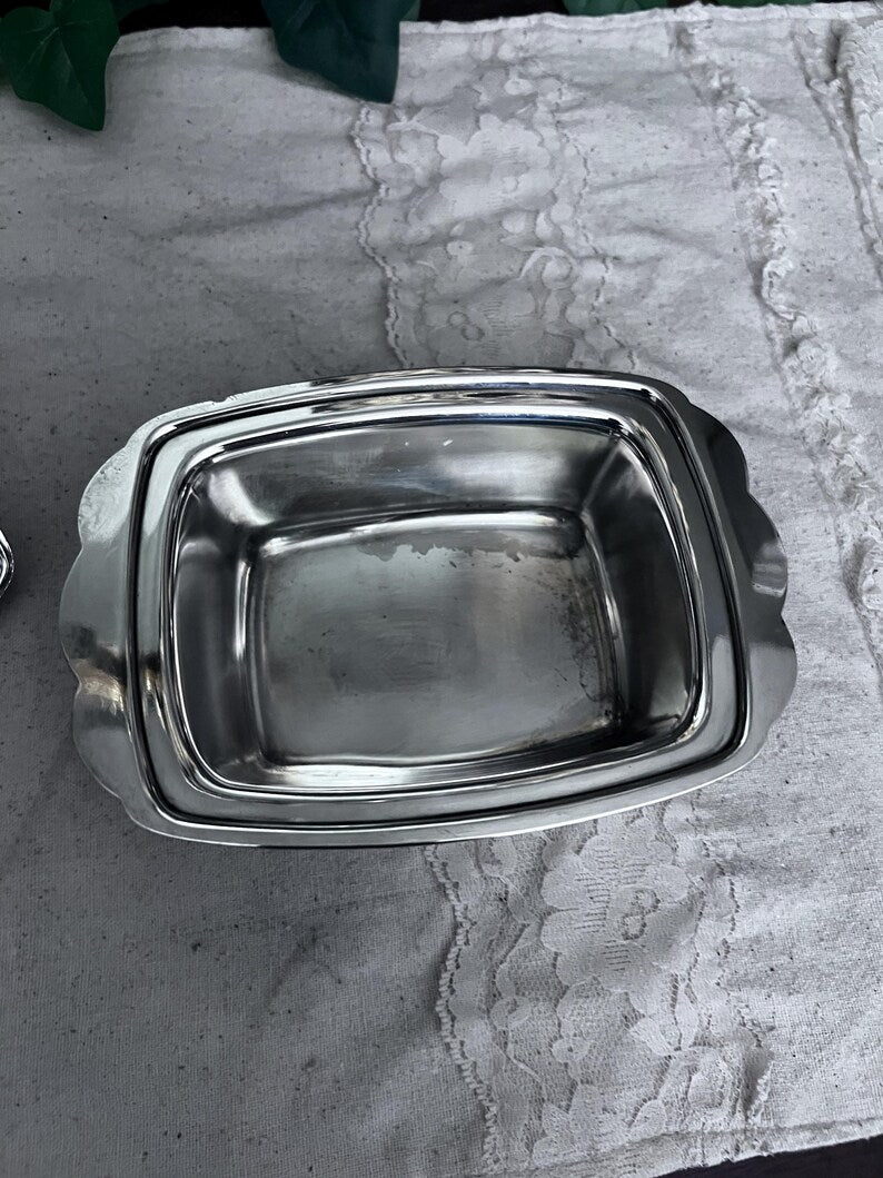 Vintage Rogers 989 Silver Plate Soft Butter Dish