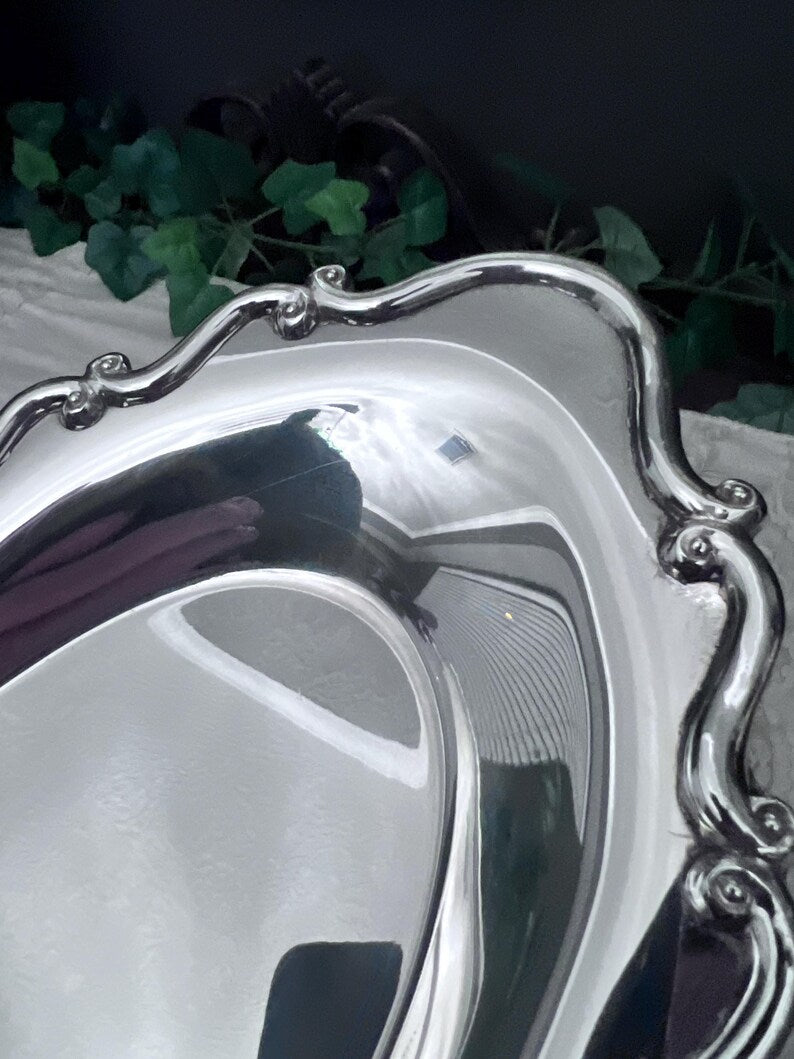 Vintage Silver Plated Victorian style small bread tray