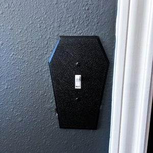 Gothic Coffin Shaped toggle Light Switch Cover