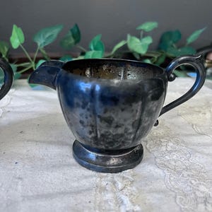 Vintage Silverplated Sugar and Creamer Cup set of 2 Art S Co