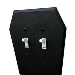 Coffin shaped Double light switch cover