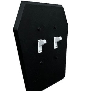 Coffin shaped Double light switch cover
