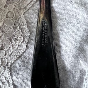 Sheffield England silver plate serving spoon