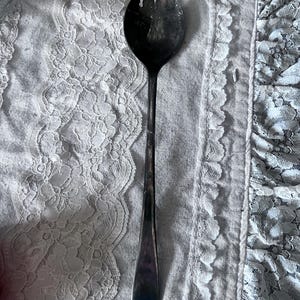 Sheffield England silver plate serving spoon