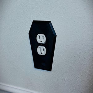 Gothic Coffin Shaped Outlet Cover plate