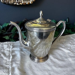 Vintage, Oneida Community Silver Plate pot pitcher. 8"