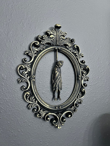 Gothic Framed Hanging Man wall decor
