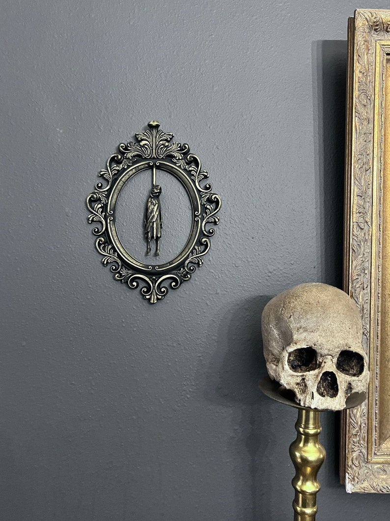Gothic Framed Hanging Man wall decor