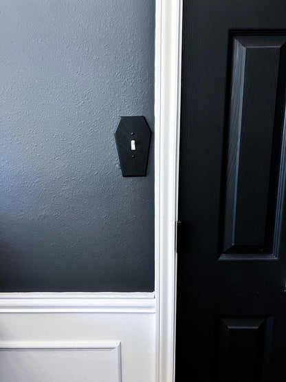 Gothic Coffin Shaped toggle Light Switch Cover