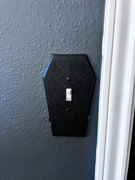 Gothic Coffin Shaped toggle Light Switch Cover
