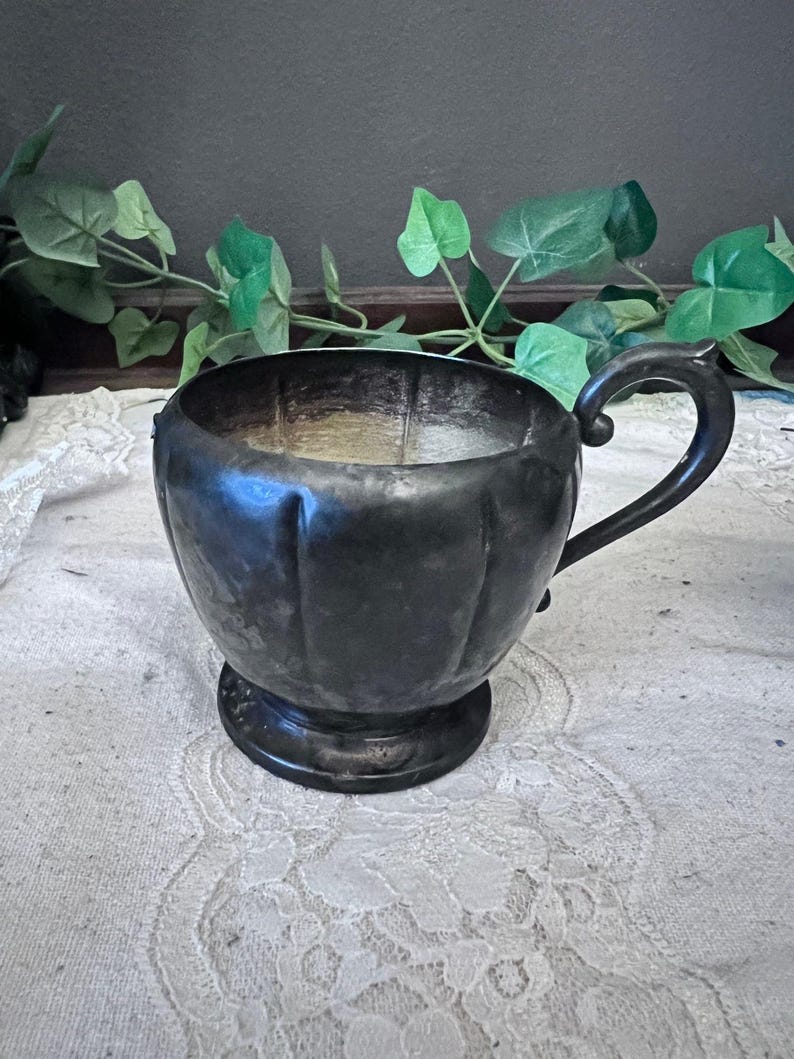 Vintage Silverplated Sugar and Creamer Cup set of 2 Art S Co