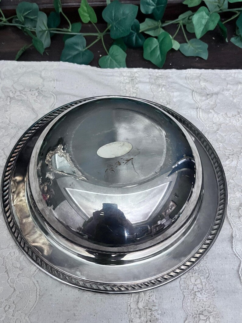 Vintage Oneida Silver plated serving Bowl 10.5"