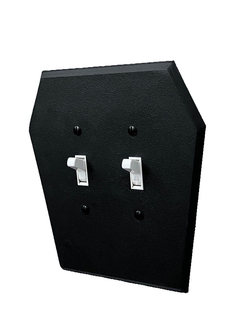 Coffin shaped Double light switch cover