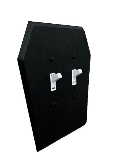 Coffin shaped Double light switch cover