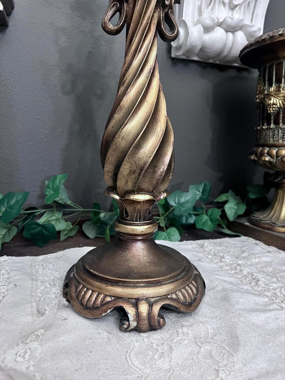 Vintage Brass Scales of Justice w Teardrop Prisms
