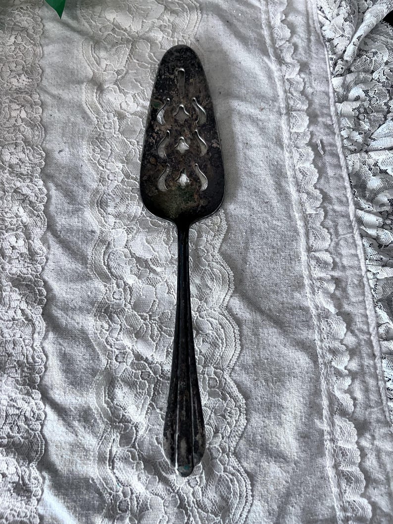Vintage Silver Plate Cake Pie server