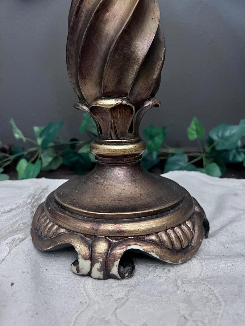 Vintage Brass Scales of Justice w Teardrop Prisms