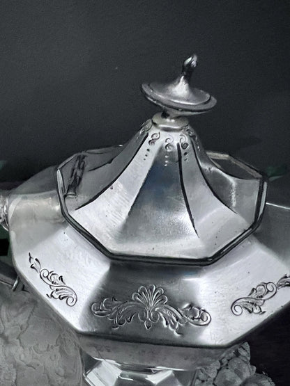 Vintage Reed and Barton 4 PC Teapot Set Silver Plated #3982