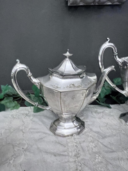 Vintage Reed and Barton 4 PC Teapot Set Silver Plated #3982