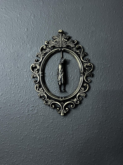 Gothic Framed Hanging Man wall decor