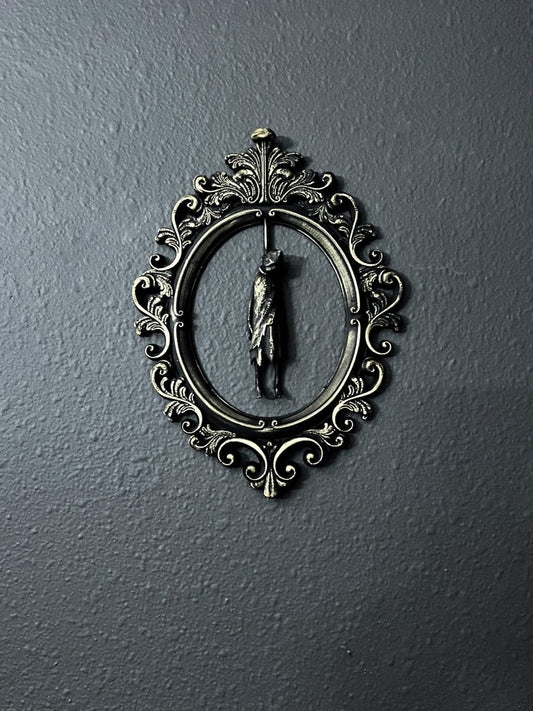 Gothic Framed Hanging Man wall decor