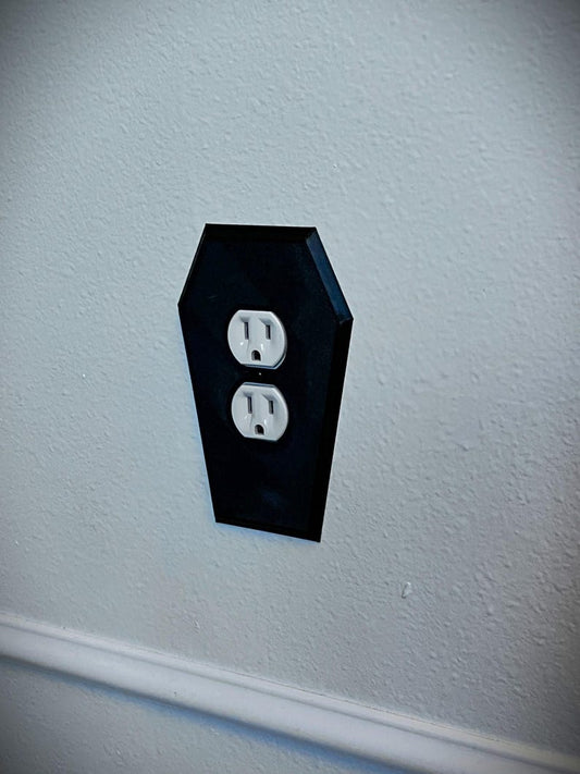 Gothic Coffin Shaped Outlet Cover plate