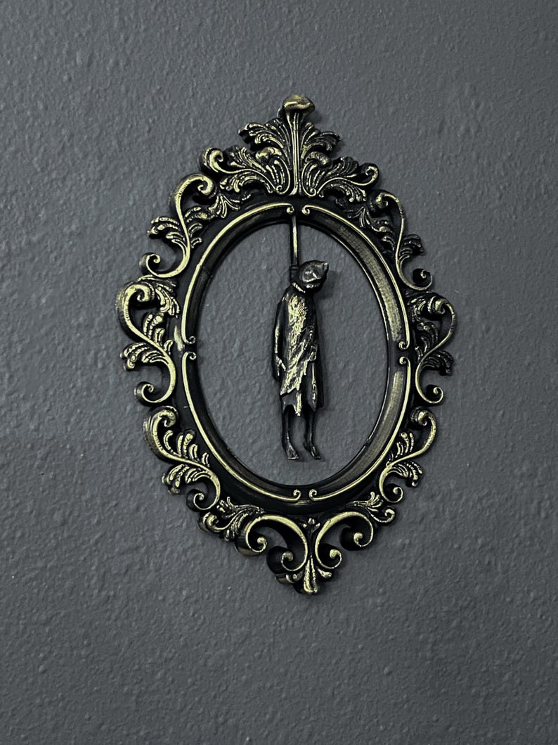 Gothic Framed Hanging Man wall decor