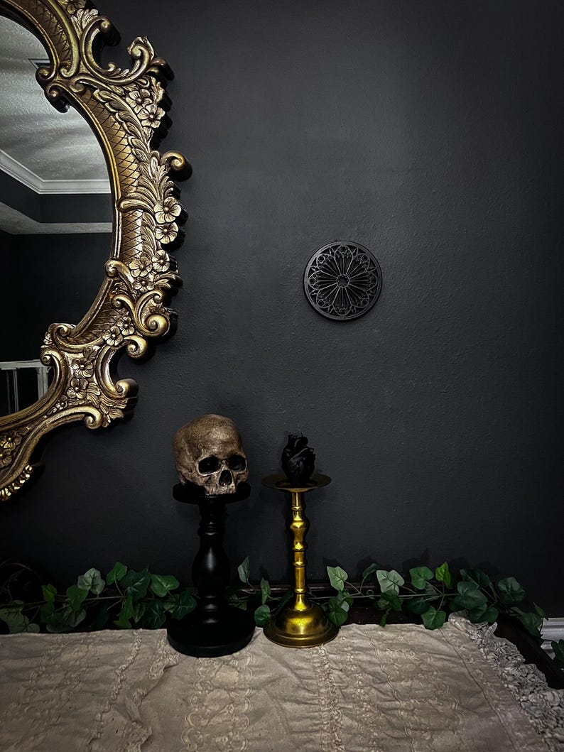 Gothic Wall Art Wall Hanging Rosette Decor