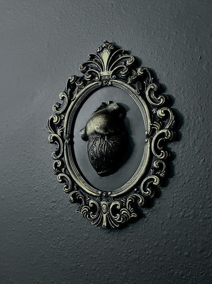 Gothic Solid Framed Heart wall decor