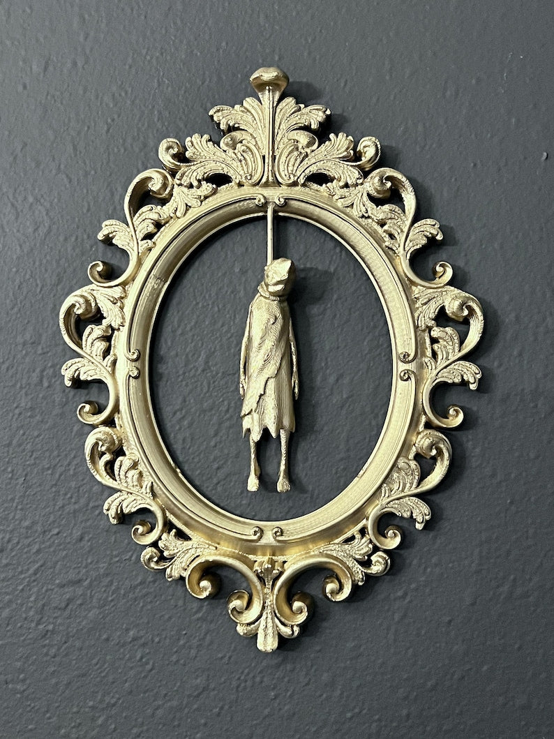 Gothic Framed Hanging Man wall decor