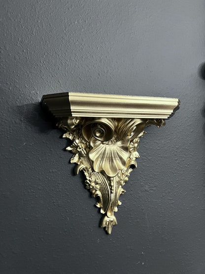 Painted Gold Ornate Gothic Victorian Wall Sconce