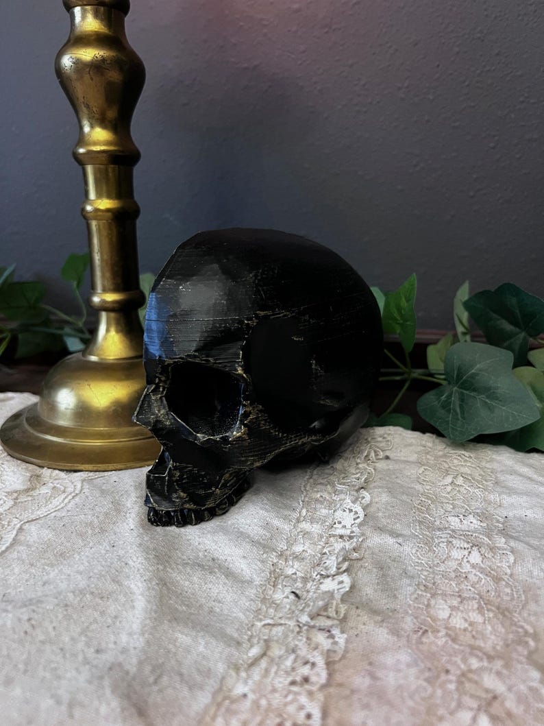Asymmetrical Skull Decor