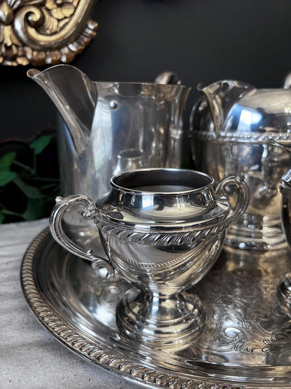 Vintage Ornate silver plated tea set - 4 Piece