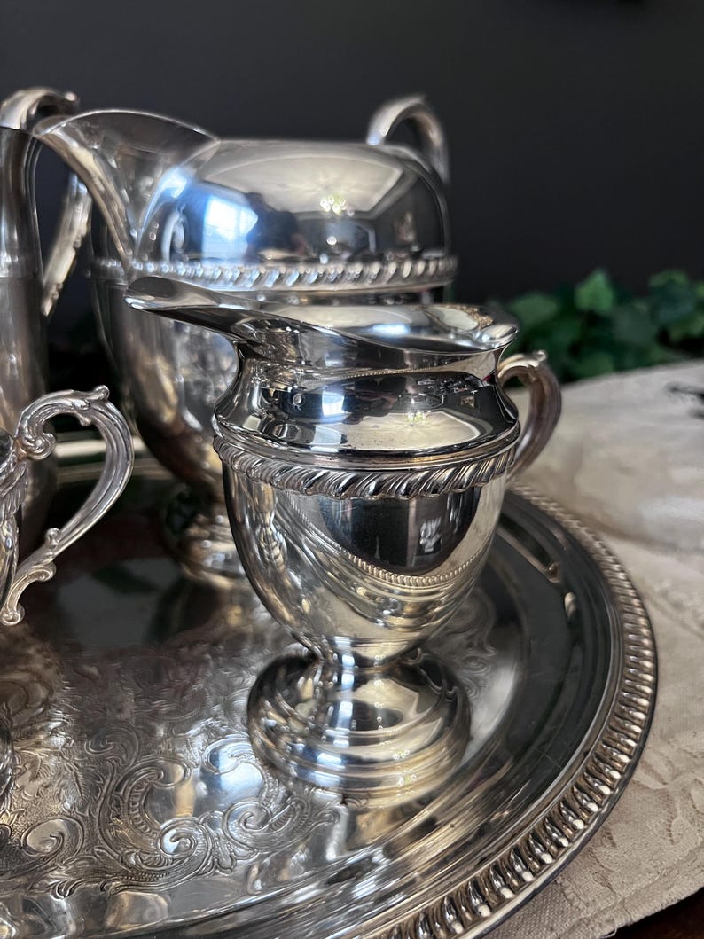Vintage Ornate silver plated tea set - 4 Piece