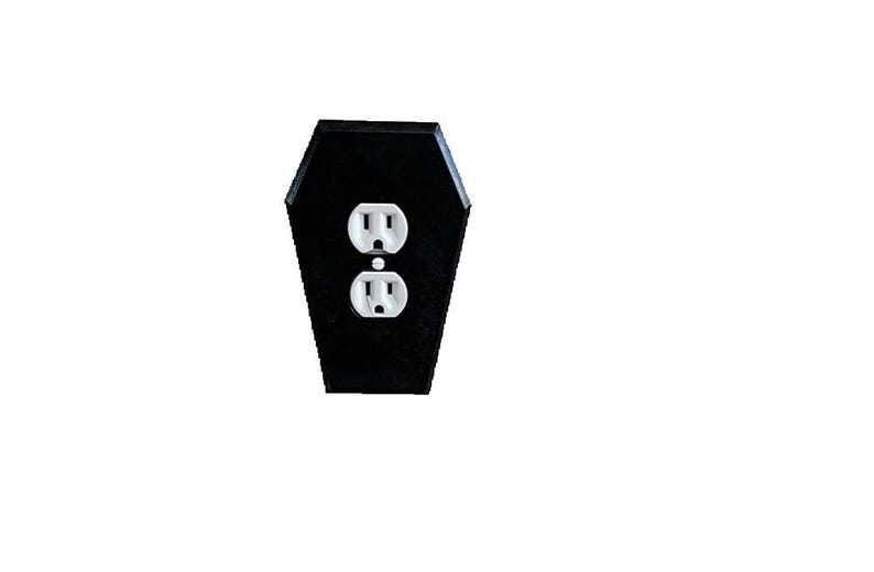 Gothic Coffin Shaped Outlet Cover plate