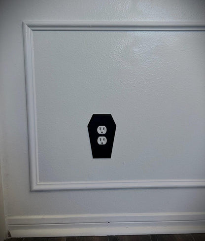 Gothic Coffin Shaped Outlet Cover plate