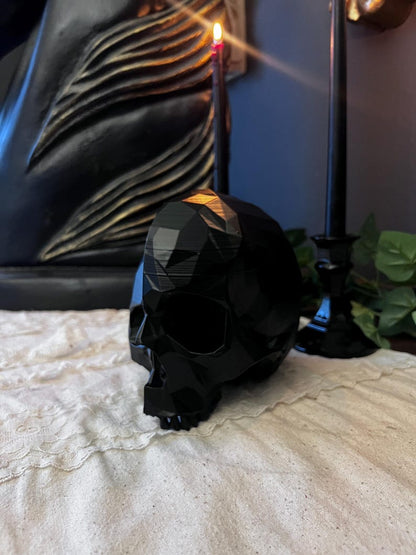 Asymmetrical Geometrical Skull Decor