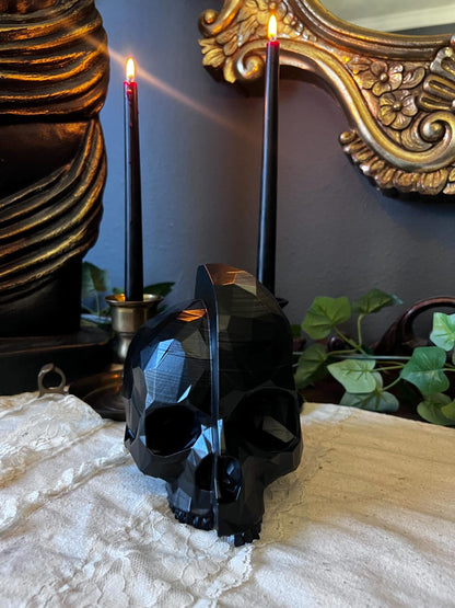 Asymmetrical Geometrical Skull Decor