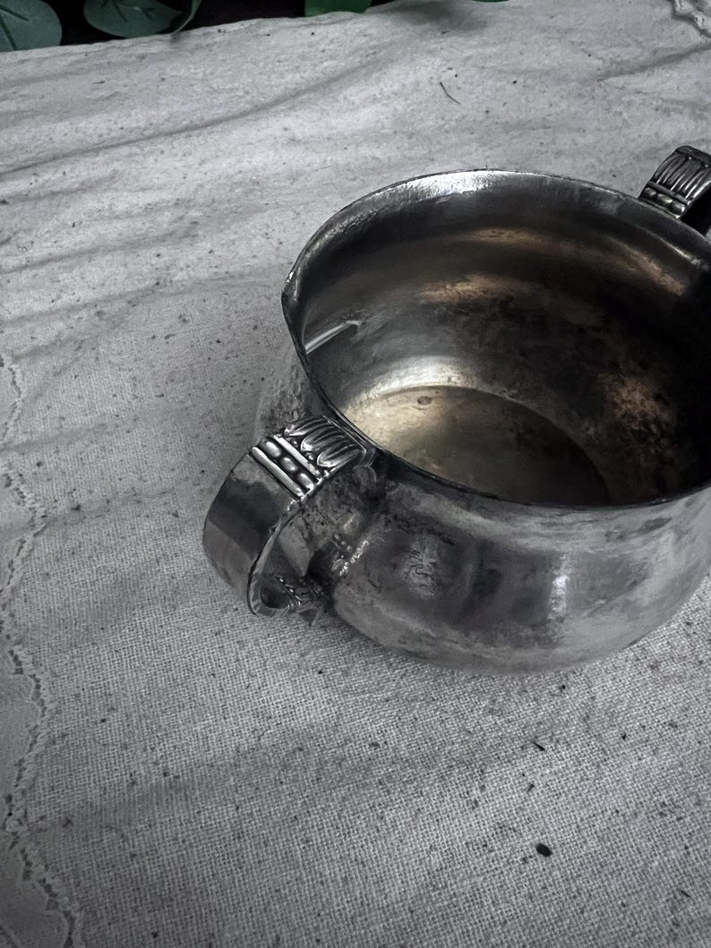 Vintage Tropical by International Silver Co. Silver plate Sugar and Creamer bowl