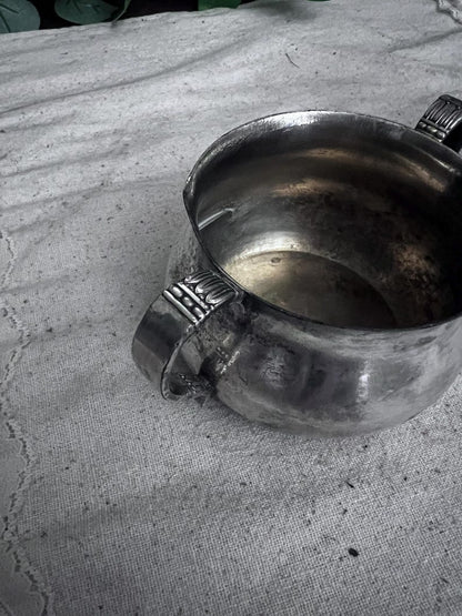 Vintage Tropical by International Silver Co. Silver plate Sugar and Creamer bowl