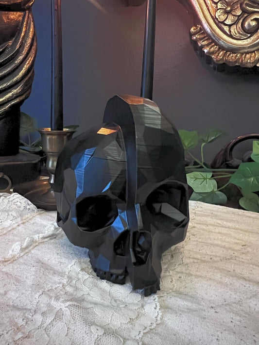 Asymmetrical Geometrical Skull Decor