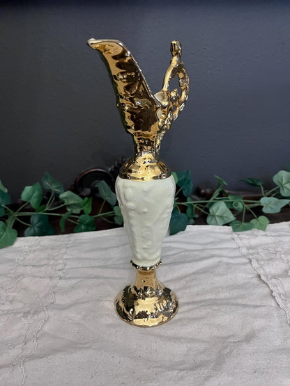 Vintage Japanese, Cream & Gold Mantel Ewer