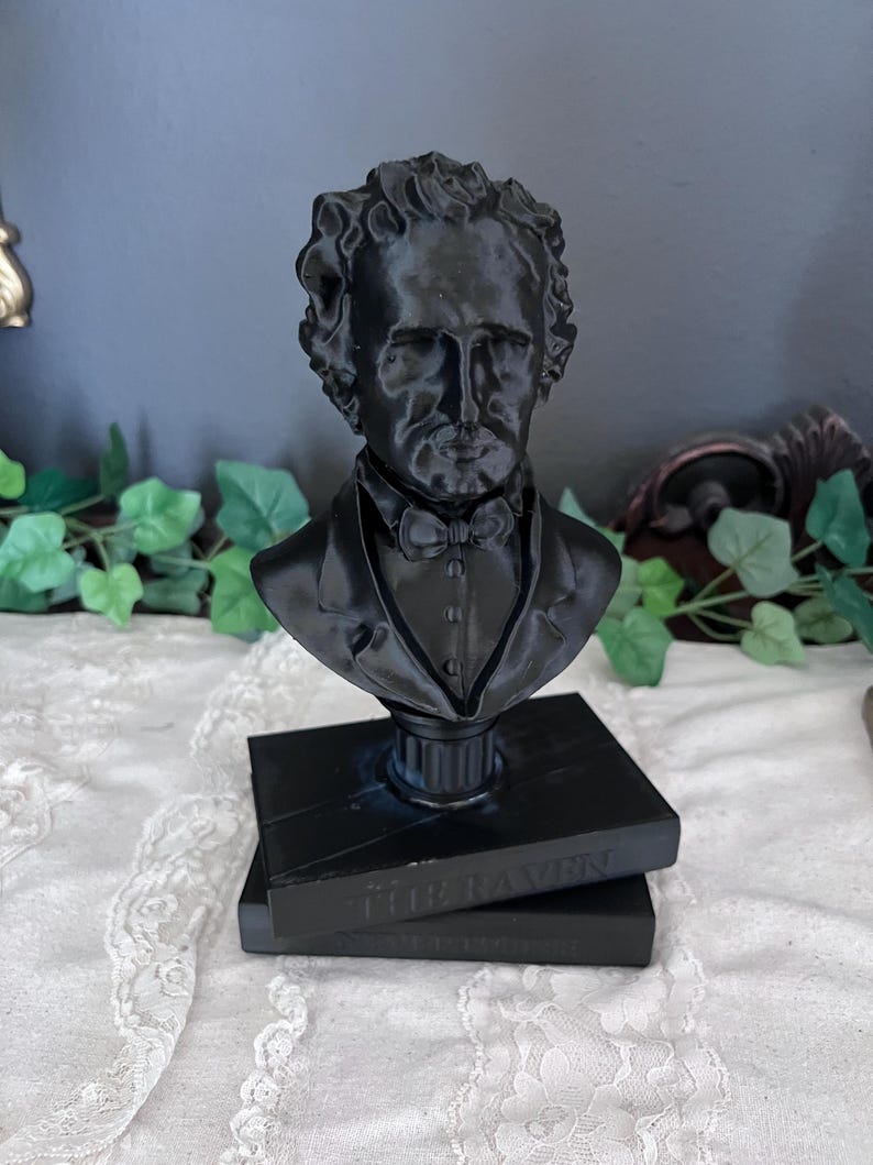 CLEARANCED Edgar Allan Poe Bust