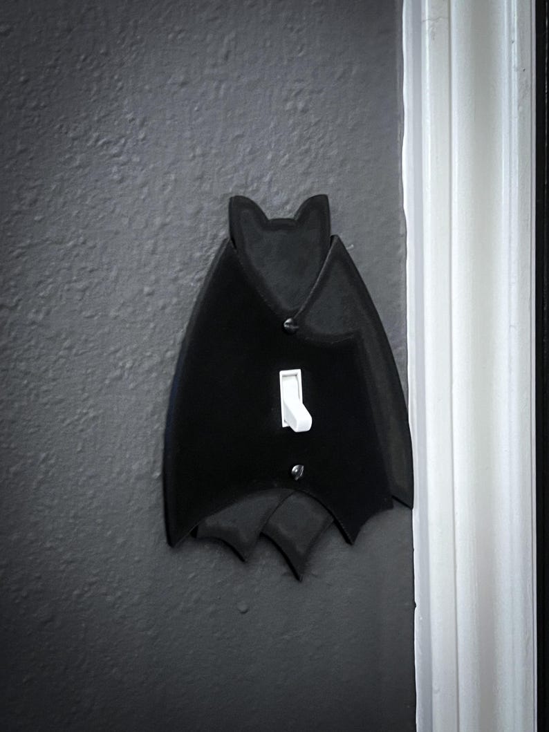 Hanging Bat Shaped toggle Light Switch Cover