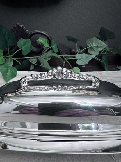 Vintage Towle Silverplated Butter Dish EP 2810