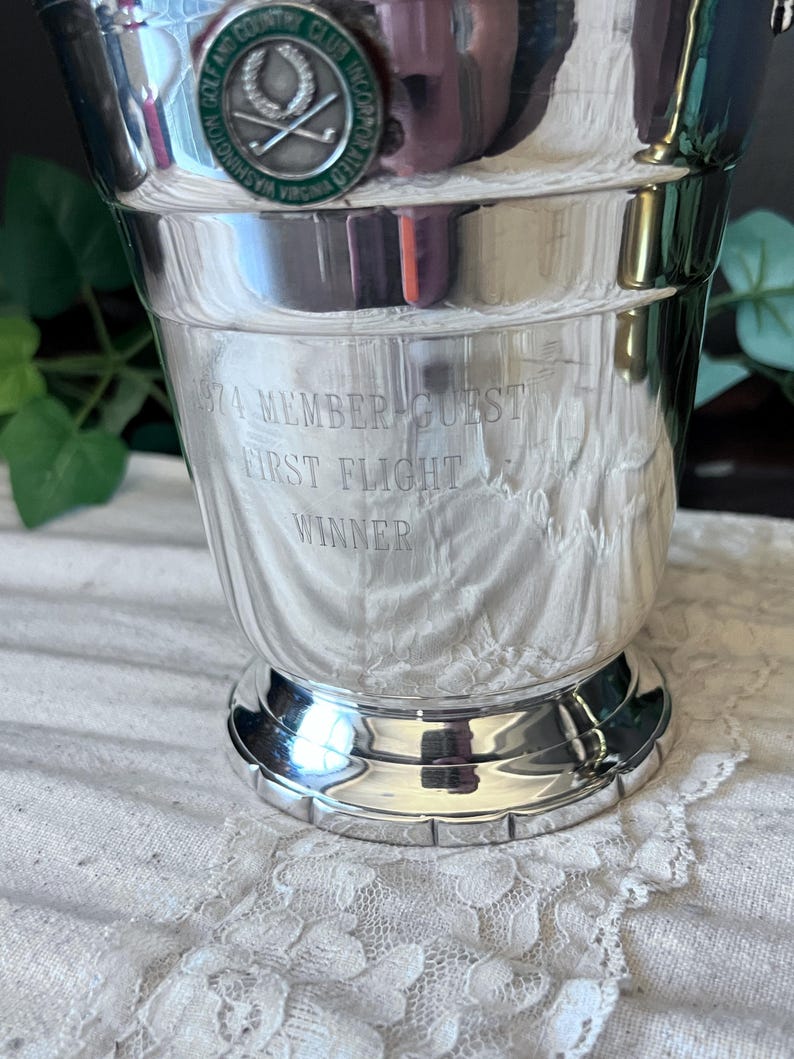 Vintage Leonard Silverplate Small Champagne Award Ice bucket