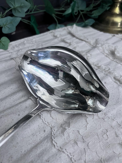 Vintage Oneida Silver plate Large Double sided Punch Ladle