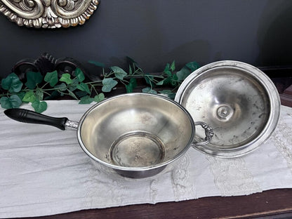 Vintage Leonard Silver Plate Chafing Dish w/Lid